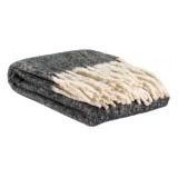 BLANKET UNI RECYCLE ISA GREY - BLANKETS, TOWELS